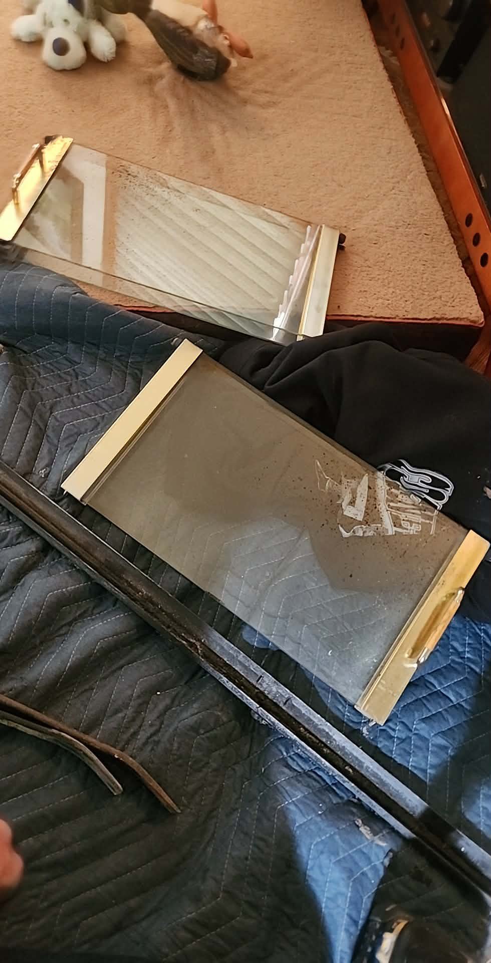 Heavy creosote buildup and clouded glass indicating ventilation issues completed in Toledo